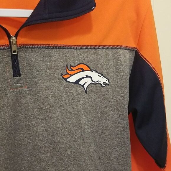 NFL Team Apparel Orange and Blue Jacket Women's size LARGE - Picture 4 of 6